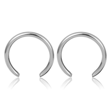 AENSOA Trendy Big Open Round Drop Earrings For Women Exaggerated Punk Gold Color Circle Metal Earring Party Wedding Jewelry daiiibabyyy